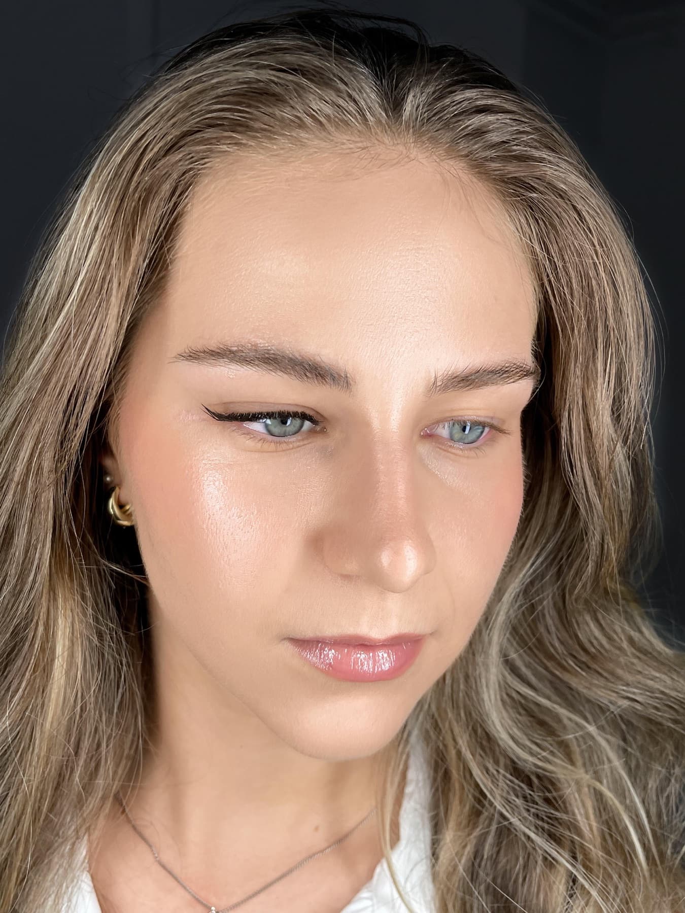 Portret după aplicare, lashes naturale